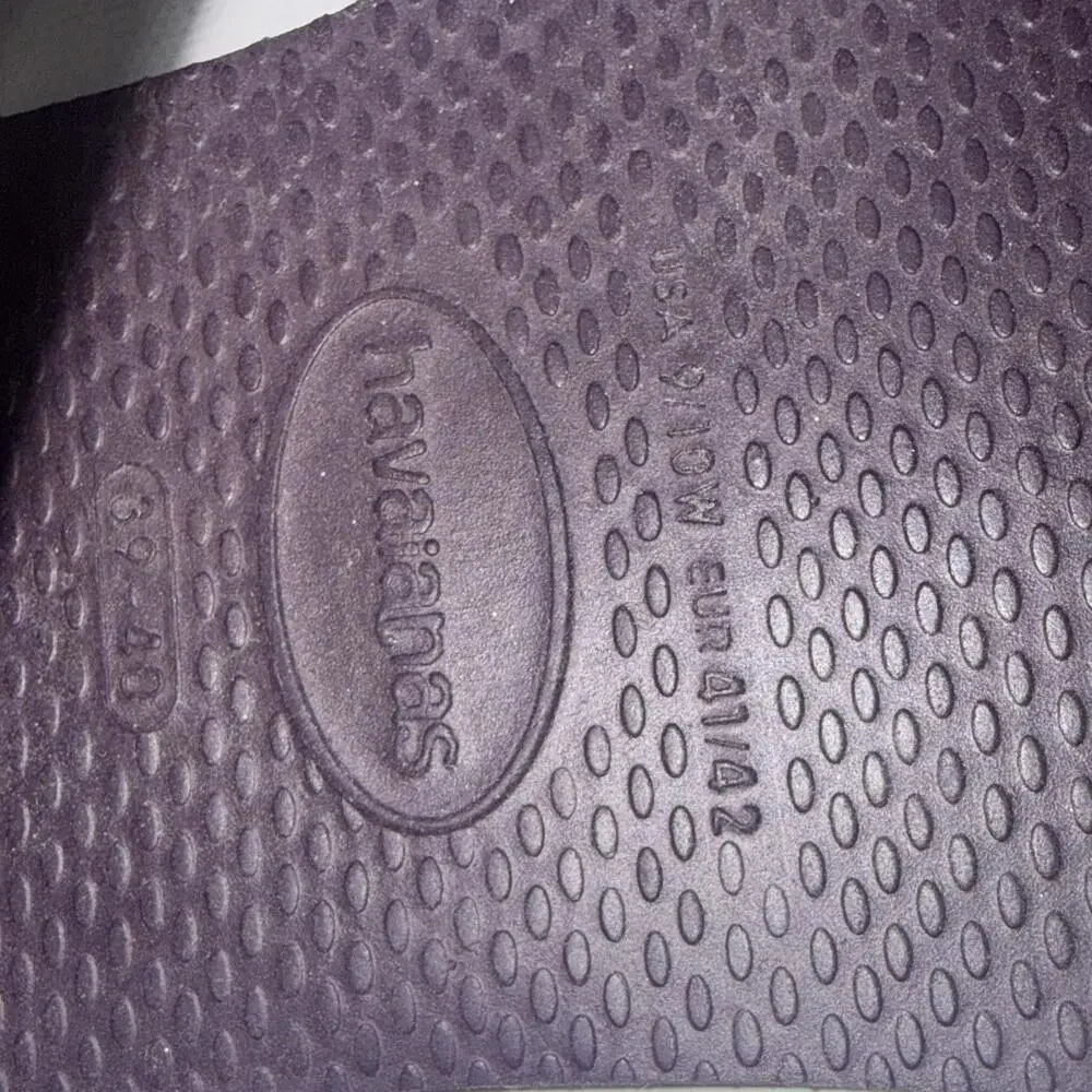 Havaianas Purple Classic‎ Leather T-Shape You Riviera Thong Sandals Size 9/10